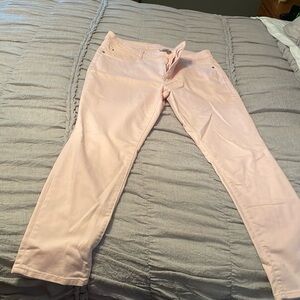 Time and tru high waisted pink skinnies